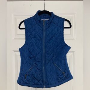 Laura Scott Royal Blue Quilted Vest